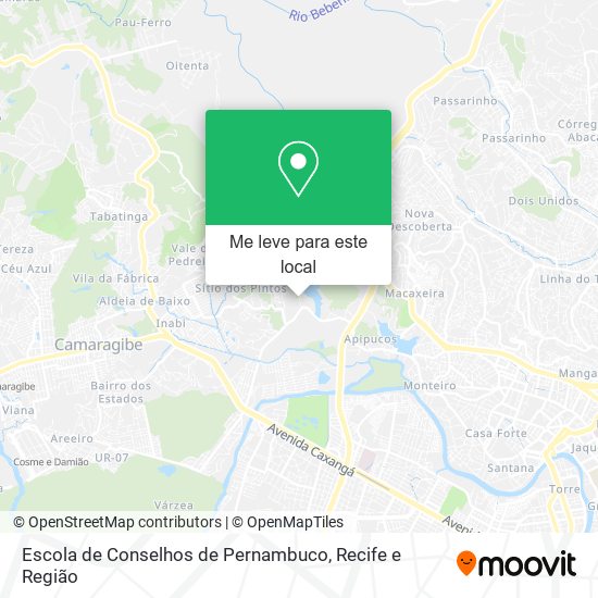 Escola de Conselhos de Pernambuco mapa