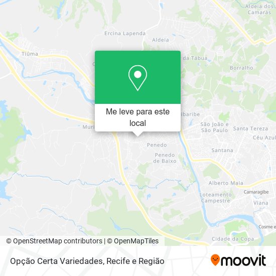 Opção Certa Variedades mapa