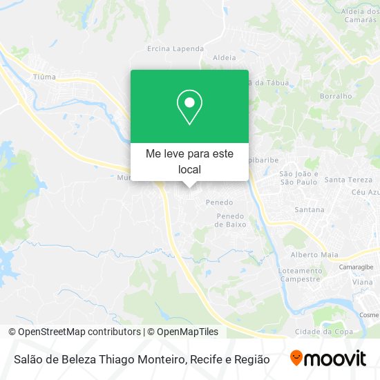 Salão de Beleza Thiago Monteiro mapa