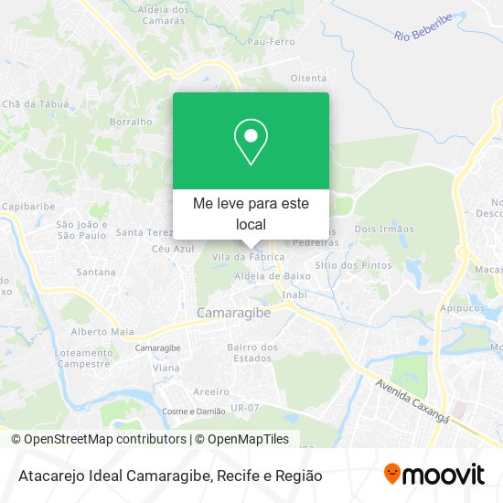 Atacarejo Ideal Camaragibe mapa