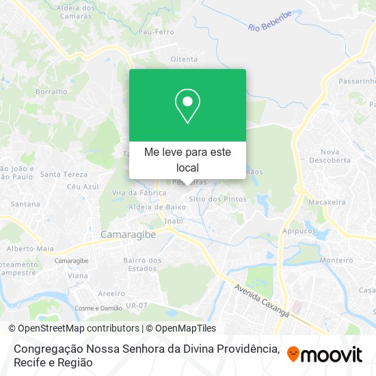 Congregação Nossa Senhora da Divina Providência mapa