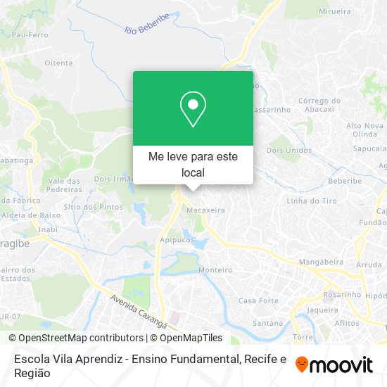 Escola Vila Aprendiz - Ensino Fundamental mapa