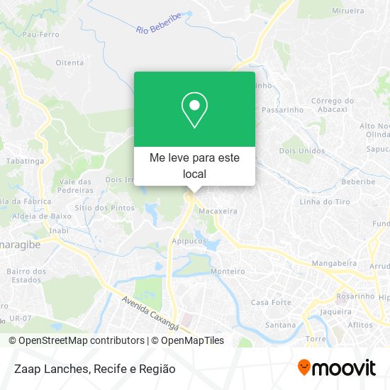 Zaap Lanches mapa