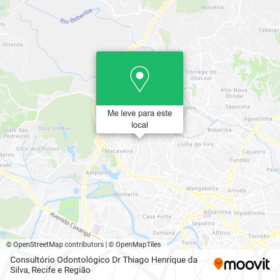 Consultório Odontológico Dr Thiago Henrique da Silva mapa