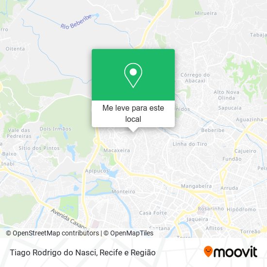 Tiago Rodrigo do Nasci mapa