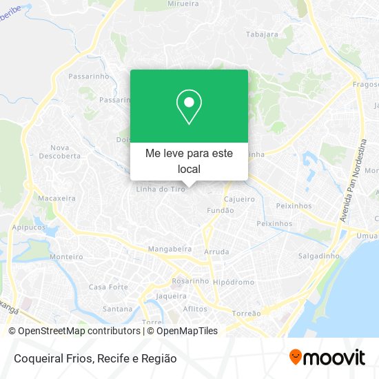 Coqueiral Frios mapa