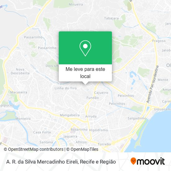 A. R. da Silva Mercadinho Eireli mapa