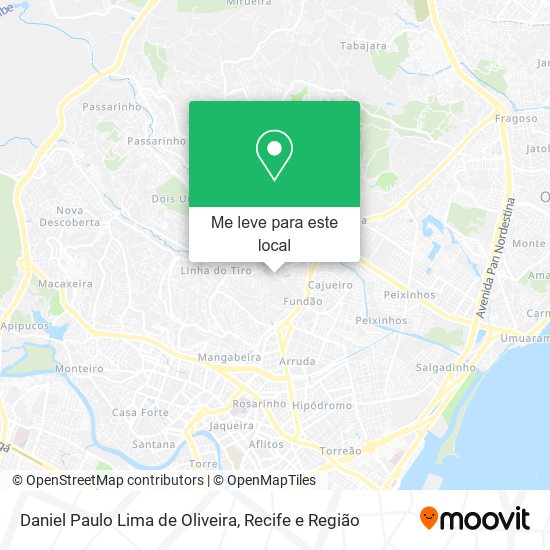 Daniel Paulo Lima de Oliveira mapa