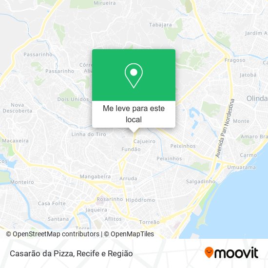 Casarão da Pizza mapa