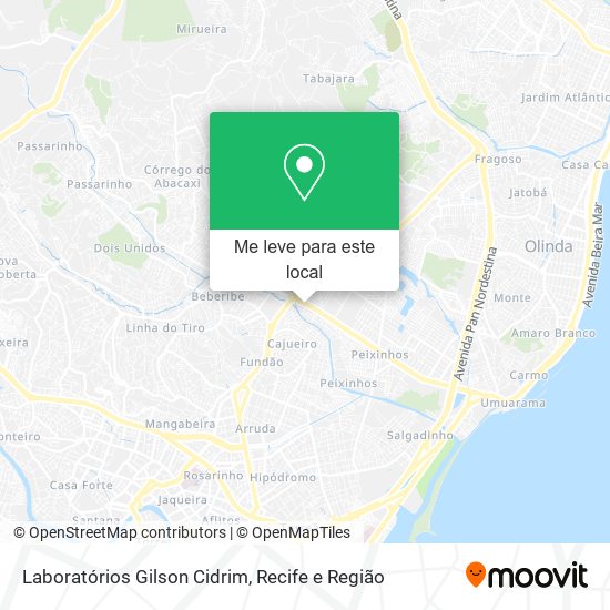 Laboratórios Gilson Cidrim mapa