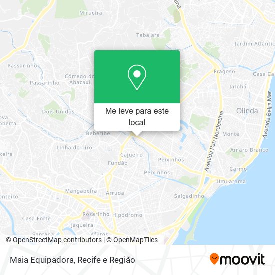 Maia Equipadora mapa