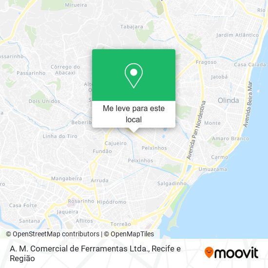 A. M. Comercial de Ferramentas Ltda. mapa