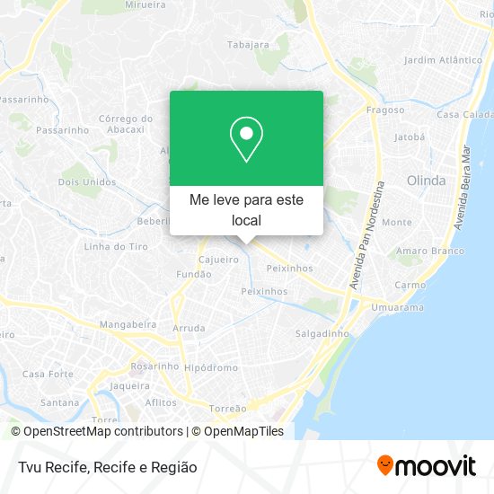 Tvu Recife mapa