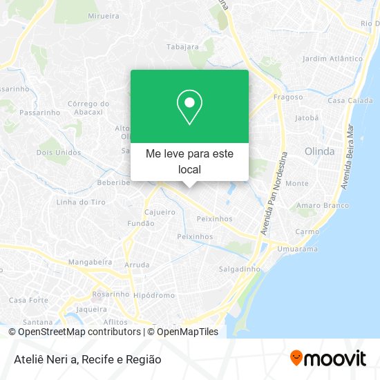 Ateliê Neri a mapa