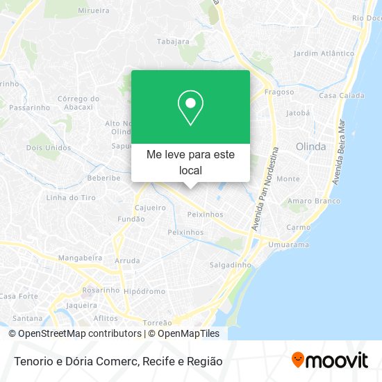 Tenorio e Dória Comerc mapa