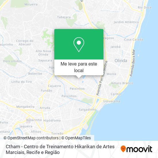 Ctham - Centro de Treinamento Hikarikan de Artes Marciais mapa