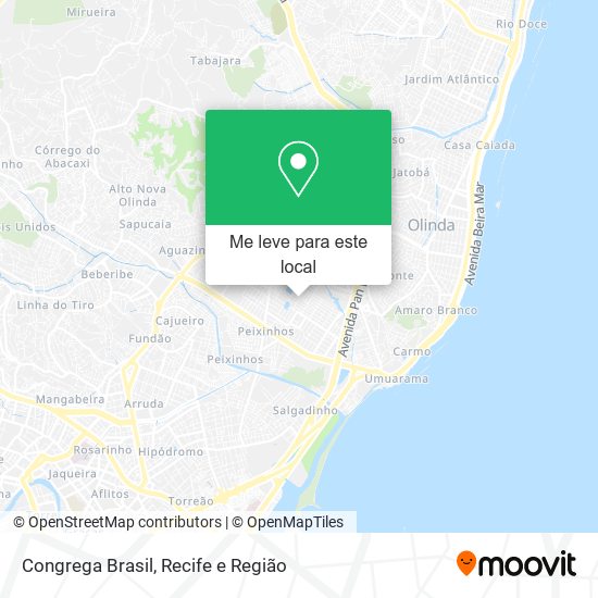 Congrega Brasil mapa