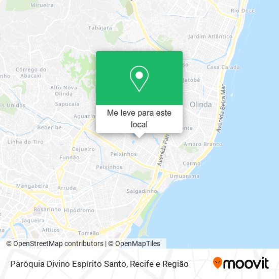 Paróquia Divino Espírito Santo mapa