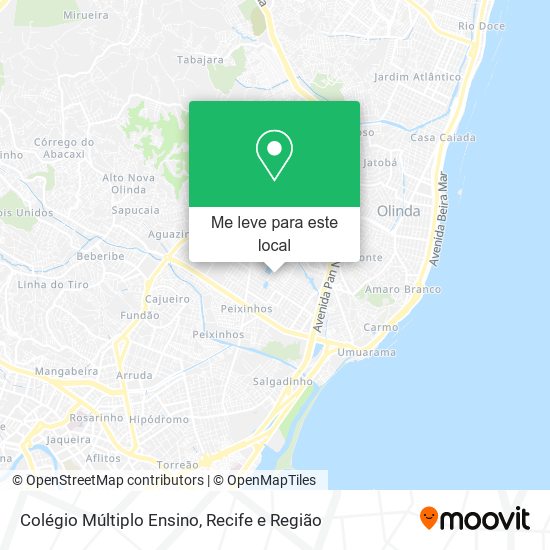 Colégio Múltiplo Ensino mapa