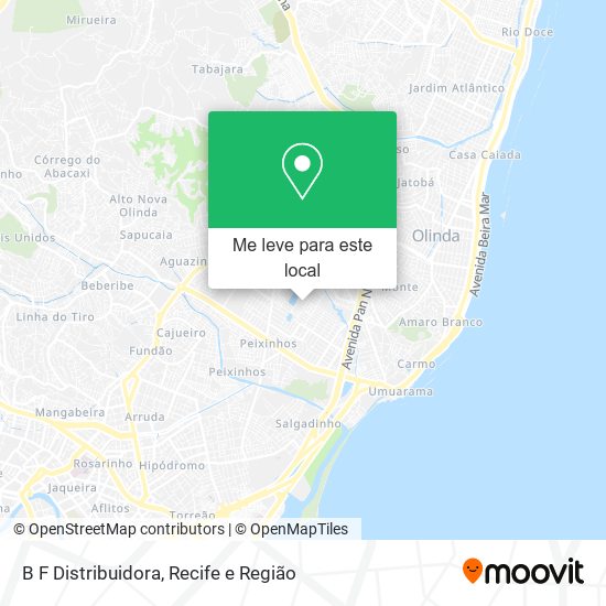 B F Distribuidora mapa