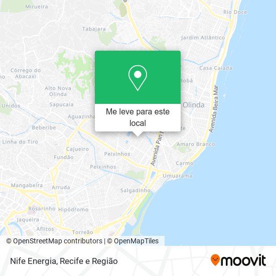 Nife Energia mapa