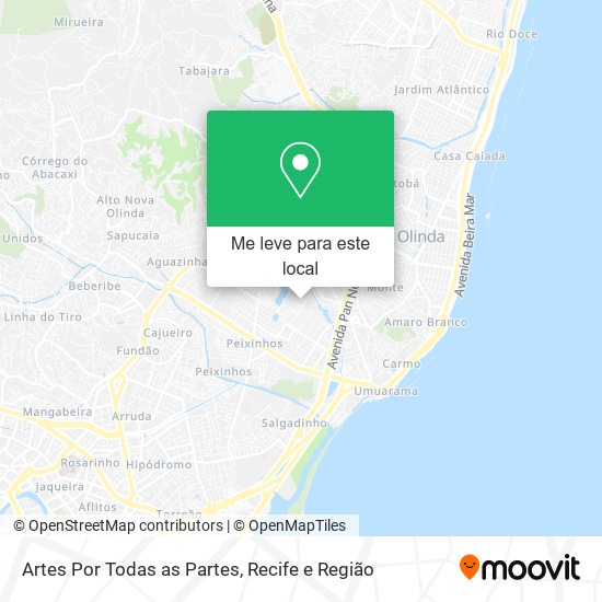 Artes Por Todas as Partes mapa