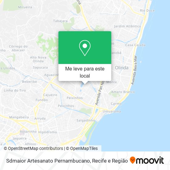 Sdmaior Artesanato Pernambucano mapa