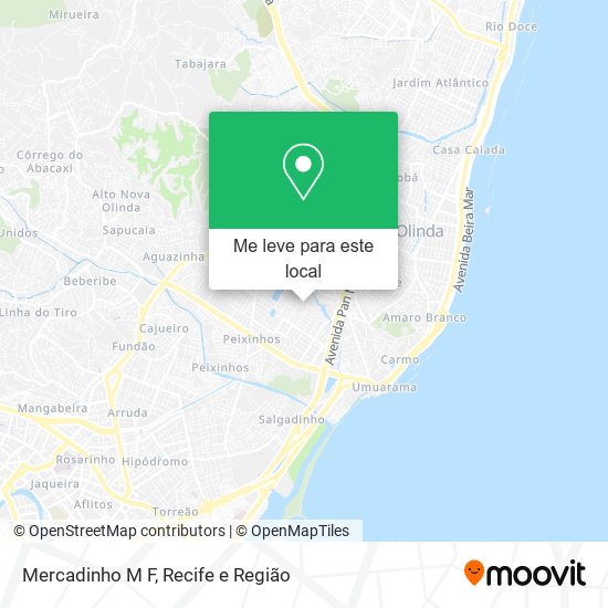 Mercadinho M F mapa