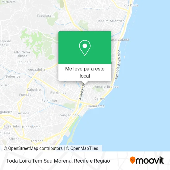 Toda Loira Tem Sua Morena mapa