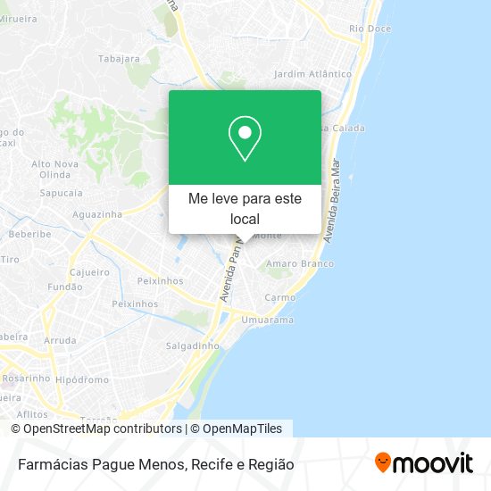 Farmácias Pague Menos mapa