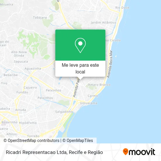 Ricadri Representacao Ltda mapa