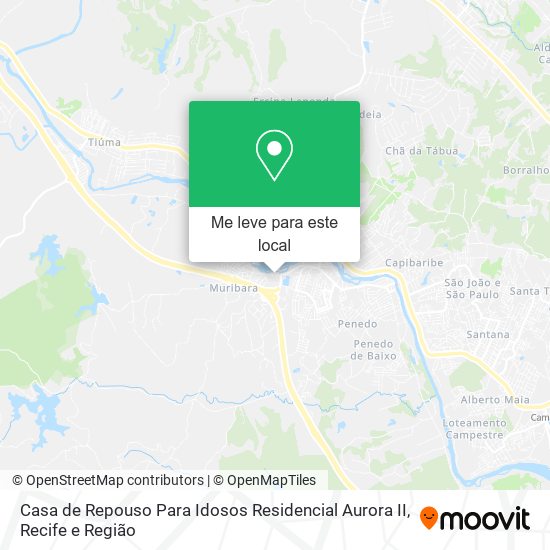 Casa de Repouso Para Idosos Residencial Aurora II mapa