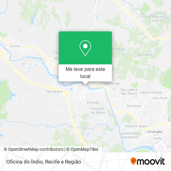 Oficina do Índio mapa