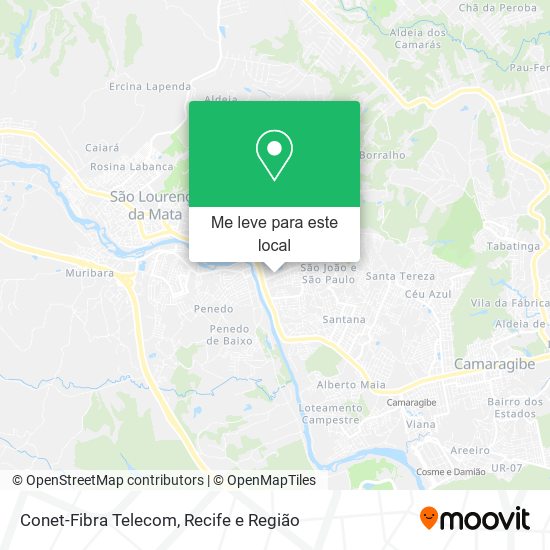 Conet-Fibra Telecom mapa