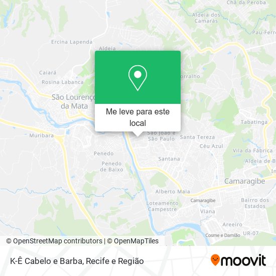 K-Ê Cabelo e Barba mapa