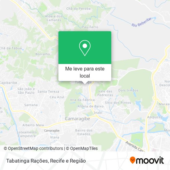 Tabatinga Rações mapa