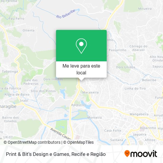 Print & Bit's Design e Games mapa
