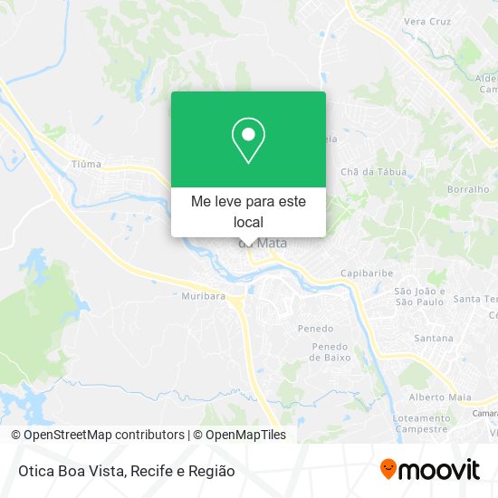 Otica Boa Vista mapa