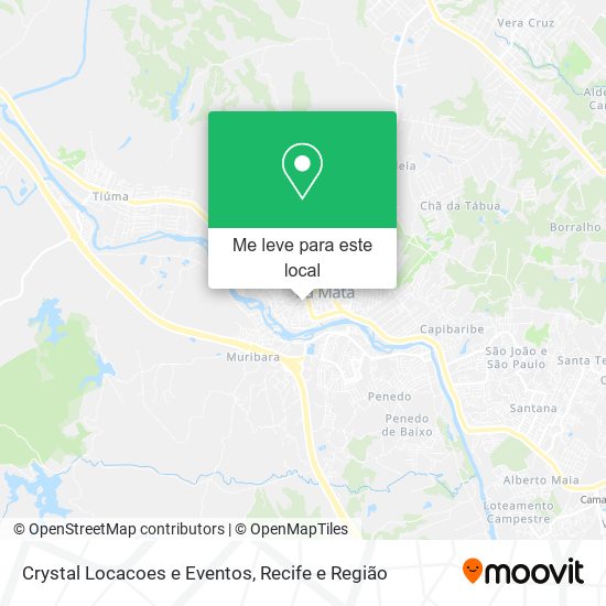 Crystal Locacoes e Eventos mapa