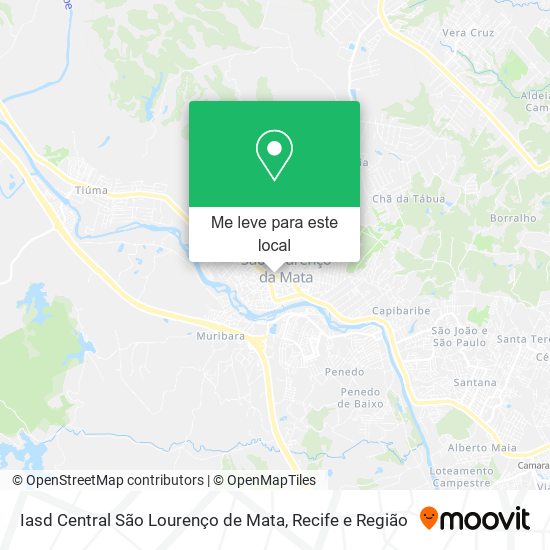 Iasd Central São Lourenço de Mata mapa