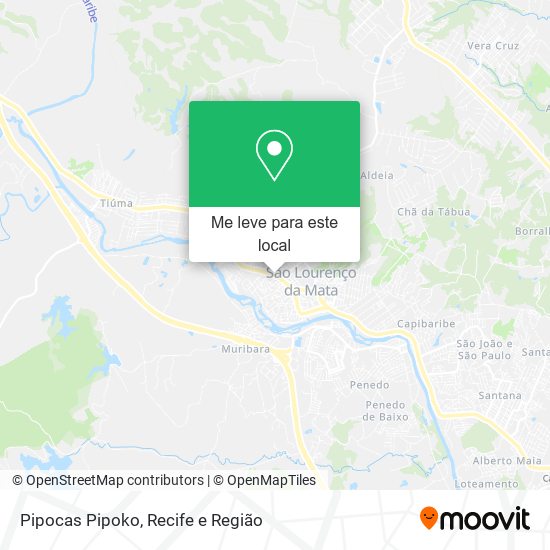 Pipocas Pipoko mapa