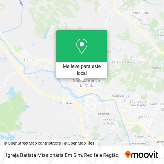 Igreja Batista Missionária Em Slm mapa