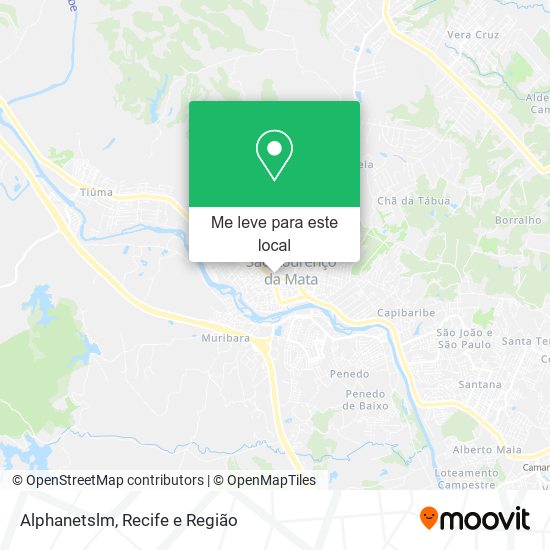 Alphanetslm mapa