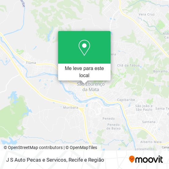 J S Auto Pecas e Servicos mapa