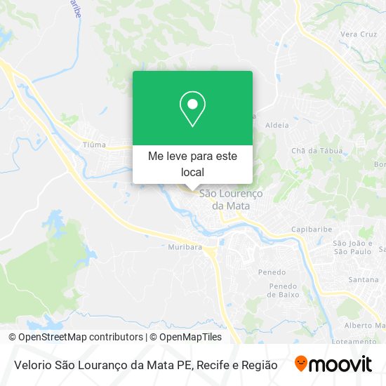 Velorio São Louranço da Mata PE mapa