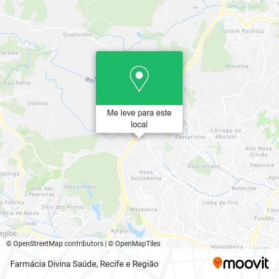 Farmácia Divina Saúde mapa