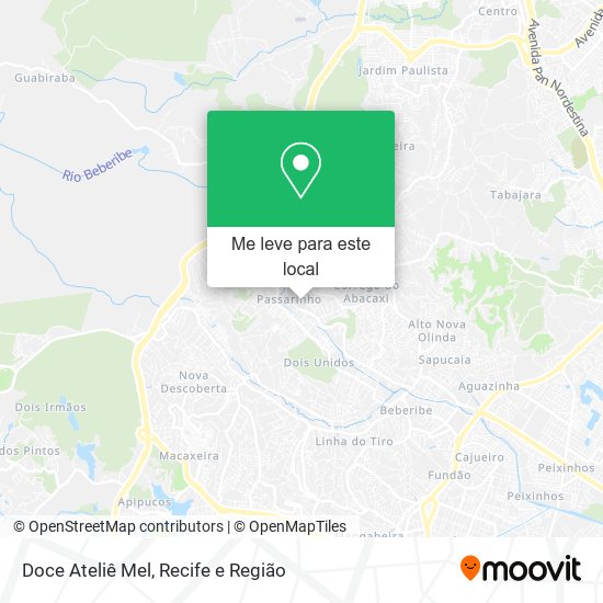 Doce Ateliê Mel mapa