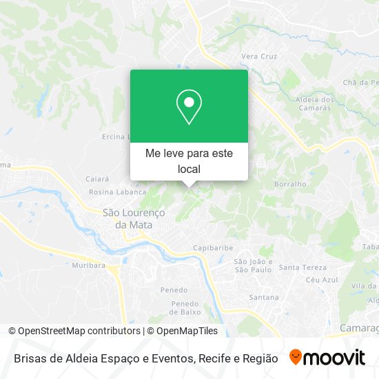 Brisas de Aldeia Espaço e Eventos mapa