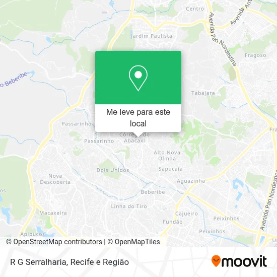 R G Serralharia mapa