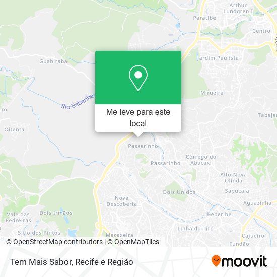 Tem Mais Sabor mapa